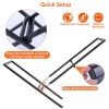 Firewood Log Rack 220Lbs Steel Wood Lumber Storage Stacking Rack X Shape Storage Holder For Fireplace Firepit