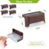 Solar Powered Led Outdoor Lights Ip55 Waterproof Dusk To Dawn Sensor Fence Lamps For Stairs Yard Railing Gardening