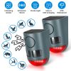 2Pack 3-In-1 Ultrasonic Solar Animal Repeller Motion Activated Animal Repellent With Ultrasonic Sound Alarm Strobe Light 4 Modes Ip55 Waterproof