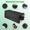 Heavy Duty Folding Live Animal Trap Cage 31X12X11” Waterproof Cover Humane Easy To Catch And Release Trap For Stray Cats Raccoons Squirrel Skunk
