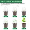 Plant Nursery / Pet Flower Seed Starting Pots 30Pcs Container With Dome With Drainage Holes