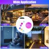 Solar Ball Wind Chime 7 Color Changing Wind Chime For Outside Ipx4 Waterproof Outdoor Garden Yard Decor