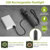 Tactical Led Flashlight Zoomable Rechargeable Search Light Torch 50000Lm 5Modes Night Light For Night Walking Adventures