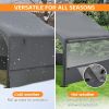 Extra Large Outdoor Dog House Tent 4'X4'X3' Breathable Outdoor Enclosure With 3-Sided Roll-Up Mesh Windows Ground Stakes Storage Bag For Critters