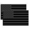 All Black American Flag 3X5Ft Uv Protection Black USA Flag Double Side Printing Fade Resistant with Brass Grommets NO QUARTER