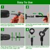 Heavy Duty Ground Auger Stakes 4 Pack 2.76In Wide Spiral Drill Bits Hole Digging Drill Shaft Farm Vegetable Flower Planting Gardening Planter Digger