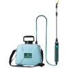 Battery Operated Portable Garden Water Sprayer 5L/1.32Gallon Electric Sprayer Rechargeable with Telescopic Handle 3 Spray Nozzles ADJ Shoulder Strap