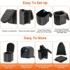 Portable Foldable Emergency Toilet Porta Potty For Car Travel Camping Boating Hiking Emergencies Outside Cleanable with Lid Carry Bag Garbage Bags