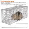Humane Live Animal Catch Release Cage Collapsible Galvanized Wire For Cats Rodents Raccoons Beavers Groundhogs Foxes Armadillos