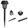 Solar Powered Mosquito Zapper Outdoor Insect Killer 4 Pack Waterproof Bug Zapper With Uv Light White Light For Yard Garden Farm Garage