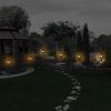 Solar Powered Sun Stake Lamp Ip54 Waterproof Decorative Lamp Crackle Glass Globe Stake Lights For Garden Lawn Yard Driveway