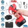 Cordless Rechargeable Pruning Shears 21V 40mm 1.57 in Tree Branch Cutter With 2 Batteries Sharpening Stone Garden Backyard Hedge