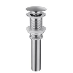 Bathroom Sink Drain Without Overflow, Vessel Sink Lavatory Vanity Pop-Up Drain Stopper, 304 Stainless Steel