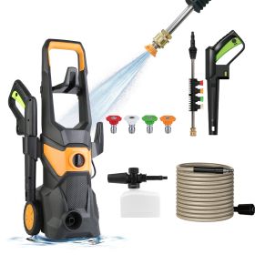 Electric High Pressure Portable Washer Cleaning Machine 4200Psi 1.85Gpm 1800W Power Washer With Spray Gun 4 Nozzles Foam Cannon Holders