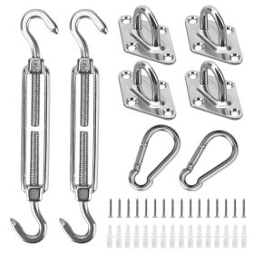 Sun Shade Sail Hardware Kit Stainless Steel Canopy Installation Kit Fixing Accessory For Rectangular Square Shade Sail Installation