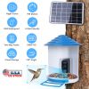 Smart Bird Feeder With Solar Powered Camera 1080P Hd Ai Identify Pir Motion Auto Capture Video Cloud Card Storage Wifi Connection App Control Ip65