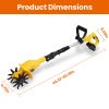 Cordless Garden Tiller Cultivator With 20V Rechargeable Battery 3.93In Width 6.69In Depth 250Rpm Max For Garden Yard Farm Lawn