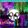 Color Changing Stake Landscape Lights 4Pcs Ip65 Waterproof Led with Remote Control 16 Color Dynamic Lights Lawn, Backyard, Pathway, and Garden