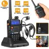 Baofeng Uv-5R 5W Walkie Talkie Uhf Vhf Dual Band Two Way Ham Radio Transceiver