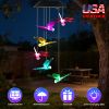 Solar Dragonfly Wind Chime 7 Color Changing Wind Chime For Outside Ipx4 Waterproof Outdoor Garden Yard Decor