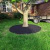 60Ft Non-Digging Plastic Garden Edging Kit Plastic Garden Border With 54 Spikes 2In Tall Border Edging For Garden Lawn Yard Flower Beds