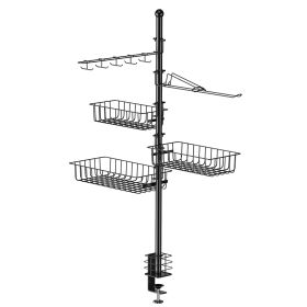 Griddle Caddy Paper Towel Holder Hook Baskets Bbq Accessories Storage Rack Vertical Standing Bbq Organizer Grill Utensil Storage