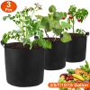 Plant Grow Bags Potato Vegetable Planter Bags 3 Pack Breathable Planting Fabric Pots 7Gallons