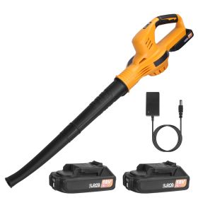 Cordless Leaf Blower Handheld Battery Powered Air Blower Max 124Mph 300Cfm With 2 Adjustable Speeds 2Pcs 18V 2000Ma Battery And Charger