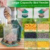 Hanging Outdoor Wild Bird Gazebo Feeder Large Capacity 6 Feeder Ports For Garden Patio Yard Park Weatherproof Easy To Refill