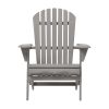 Outdoor Folding Hemlock Wood Adirondack Chairs With Pre-Assembled Backrest 2pcs 220 Lbs Capacity Patio Chairs Garden Backyard Porch Deck Fire