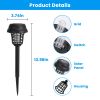 Solar Powered Mosquito Zapper Outdoor Insect Killer 4 Pack Waterproof Bug Zapper With Uv Light White Light For Yard Garden Farm Garage