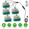 Seed Starter Tray With Grow Light Humidity Dome Germination Kit with 5Packs Seeds 5-Level Brightness 4 Timers For Indoor Greenhouse