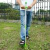 Weed Puller Twister Stand Up Root Removal Hand Tool 3 Claws Aluminum Grass Manual Remover 38.98In Long Handle W/ Foot Pedal