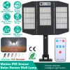 Solar Wall Light Outdoor 33 Cob Beads Pir Motion Sensor Remote Control Wireless Lamps Ip45 Waterproof Lighting For Garage Front Door Garden Pathway