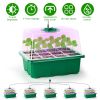 Seed Starter Tray With Grow Light Humidity Dome Germination Kit with 5Packs Seeds 5-Level Brightness 4 Timers For Indoor Greenhouse