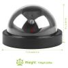 Fake Security Dome Dummy Camera with Realistic Looking Flash Led Lights Simulated Surveillance Security For Home Shop Factory