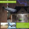 Solar Powered Outdoor Wall Lights 100Led Motion Sensor Lamp Ip65 Waterproof 3 Modes Sensor Light Remote Control For Street Front Door Deck Garden