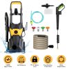 Electric High Pressure Portable Washer Cleaning Machine 4200Psi 1.85Gpm 1800W Power Washer With Spray Gun 4 Nozzles Foam Cannon Holders
