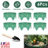 Planting Grow Rings 6Pcs 10In Adjustable For Outdoor Plants Interlocking Pp Plant Protection Rings With Hand Shovel Deep Watering Plant Guards