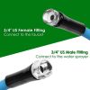 Non-Expanding Flexible Heavy Duty Pvc Garden Hose Leak-Resistant Kink-Free All-Weather Burst 500Psi 25Ft/50Ft 5/8"