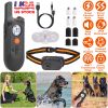Dog Training Collar Ip65 984Ft Waterproof Pet Beep Vibration Electric Shock Collar 3 Channels Rechargeable Transmitter Receiver Trainer With Recording