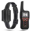Waterproof Pet Beep Vibration Electric Shock Collar 3280Ft 3 Channels Rechargeable Transmitter Receiver Trainer With Flashing light