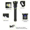 Led Tactical Flashlights 30000Lm Usb Rechargeable Flashlight Water-Resistant Zoomable Led Torch 3 Modes Sos 3200Mah Battery