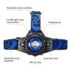 Tactical Led Headlamp Zoomable Torch 3 Light Modes 25000 LUM Camping Backyard Garden Garage