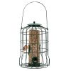 Outdoor Wild Bird Feeder Squirrel-Proof Chew-Proof Metal Hanging Seed Feeder With 4 Feeding Ports For Small Songbirds