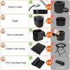 Portable Foldable Emergency Toilet Porta Potty For Car Travel Camping Boating Hiking Emergencies Outside Cleanable with Lid Carry Bag Garbage Bags