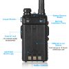 Baofeng Uv-5R 5W Walkie Talkie Uhf Vhf Dual Band Two Way Ham Radio Transceiver
