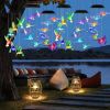 Solar Hummingbird Butterfly Dragonfly Wind Chimes 3Pack 7 Color Changing Wind Chime For Outside Waterproof Garden Yard Decor