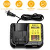 Rapid Charger Replacement Fit For Dewalt 10.8-20V Battery Dcb107 Dcb101 Dcb200 Dcb205