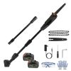 Cordless Pole 6In Saw 7.4Ft Maximum Extendable Length 35Ft/S Speed Electric Pole Chainsaw 2Pcs 3.0Ah Batteries And Charger Included Pruning Trimming